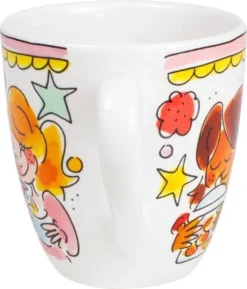 Blond Amsterdam Even Bijkletsen Mini Mok - Roze Rand -Keukengerei Winkel 1027x1200 2