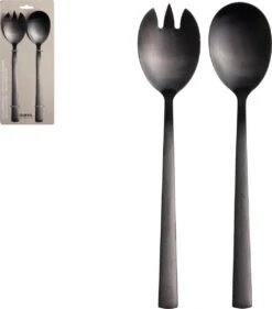 CasaLupo Saladebestek Zwart - 2 Stuks -Keukengerei Winkel 1056x1200 2