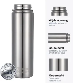 Thermo Master MasterBottle Drinkfles Met 3 Doppen - 650 Ml - Staal -Keukengerei Winkel 1057x1200 1