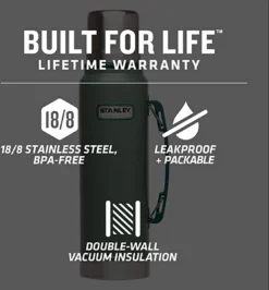 Stanley The Legendary Classic Bottle 1,00L - Thermosfles - Hammertone Green -Keukengerei Winkel 1113x1200 3