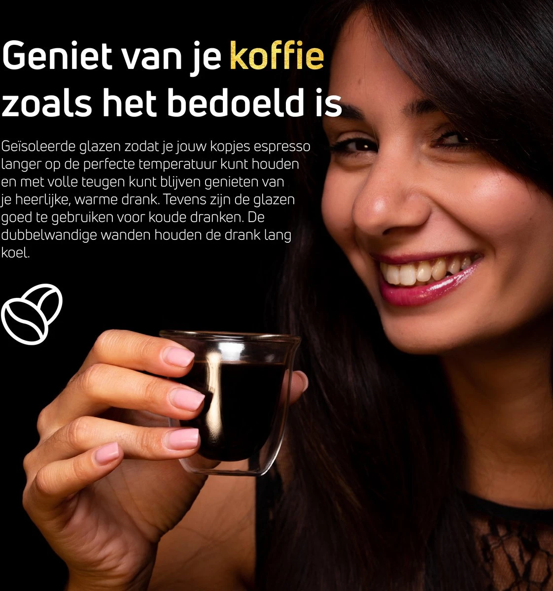 Dubbelwandige ESPRESSO Glazen Van Borosilicaat - Warme En Koude Dranken Kopjes - 70 ML - Set Van 6 3 Dubbelwandige ESPRESSO Glazen Van Borosilicaat - Warme En Koude Dranken Kopjes - 70 ML - Set Van 6 - Afbeelding 3