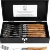 Laguiole Style De Vie Vorken Luxury Line - 6-delig - Olijfhout