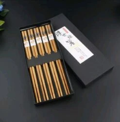 Chopsticks - Bamboe - 5 Paar - Sushi - Giftset
