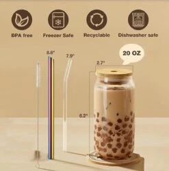 Bubble Tea Beker - Inclusief Stalen Bubble Tea Rietje - 0,5 L - Herbruikbaar - Boba -Keukengerei Winkel 1186x1200 4