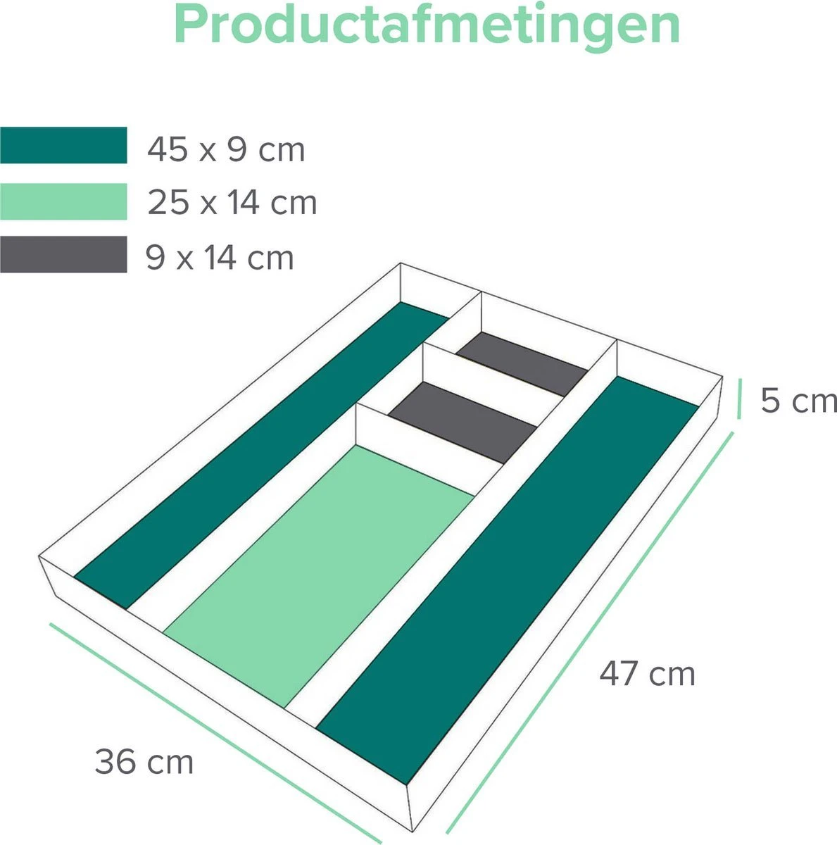 Coninx Bestekbak Bamboe 36CM Breed - Besteklade - Opbergbak - Duurzaam - Voor Laden Vanaf 47cm Diep 8 Coninx Bestekbak Bamboe 36CM Breed - Besteklade - Opbergbak - Duurzaam - Voor Laden Vanaf 47cm Diep - Afbeelding 8