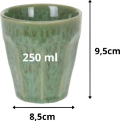 Orange85 Cappuccino Mokken - 4 Stuks - 250 Ml - Porselein - Hittebestendig - Keuken - Accessoires - Cappuccino Glazen - Cappuccino Kopjes - Latte Macchiato Glazen -Keukengerei Winkel 1191x1200 4