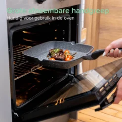 Coninx Grillpan 28CM - Steakpan - Afneembare Handgreep - PFAS-vrij - Grijs 15 Coninx Grillpan 28CM - Steakpan - Afneembare Handgreep - PFAS-vrij - Grijs -Keukengerei Winkel 1198x1200 17
