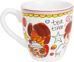 Blond Amsterdam Even Bijkletsen Mini Mok - Roze Rand -Keukengerei Winkel 1200x1011 1