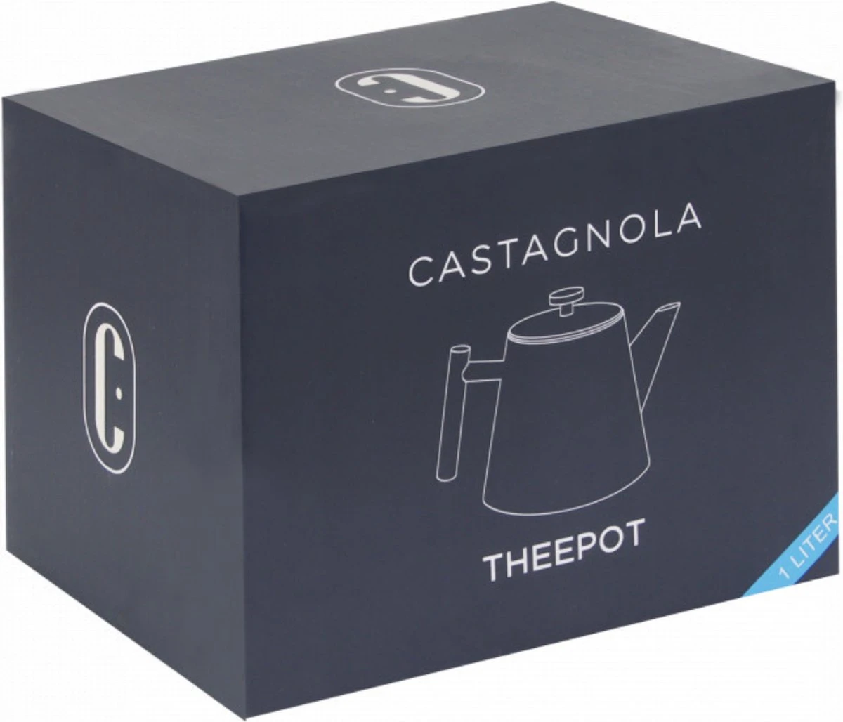 Castagnola Theepot Met Filter – Theekan – Theepot Dubbelwandig – Theepot Roestvrijstaal – Hoogwaardig RVS – 1 Liter – 5 Kopjes Thee – Zwart 7 Castagnola Theepot Met Filter – Theekan – Theepot Dubbelwandig – Theepot Roestvrijstaal – Hoogwaardig RVS – 1 Liter – 5 Kopjes Thee – Zwart - Afbeelding 7