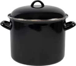 Orange85 Soeppan - Stamppot Pan - Inductie - Zwart - 8 Liter - Staal - Alle Warmtebronnen