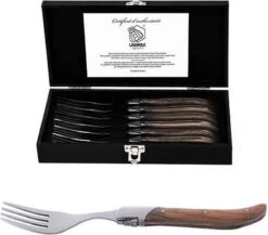 Laguiole Style De Vie Vorken Luxury Line - 6-delig - Olijfhout -Keukengerei Winkel 1200x1052 2