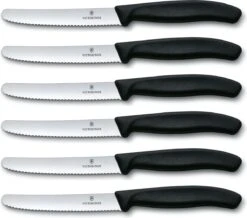 Victorinox Tafelmes 6 Stuks Zwart Krom Heft 13 Victorinox Tafelmes 6 Stuks Zwart Krom Heft -Keukengerei Winkel 1200x1060 1