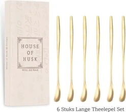 House Of Husk Latte Macchiato Lepels Set - Lange Theelepels - Koffielepels - Longdrinklepels - Barlepel - RVS - 6 Stuks - 17CM - Goud 10 House Of Husk Latte Macchiato Lepels Set - Lange Theelepels - Koffielepels - Longdrinklepels - Barlepel - RVS - 6 Stuks - 17CM - Goud -Keukengerei Winkel 1200x1068 2