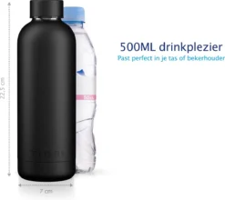 TIGR Minimalist - Drinkfles - Thermosfles - RVS - 500ml - Zwart - Black Edition -Keukengerei Winkel 1200x1069 5