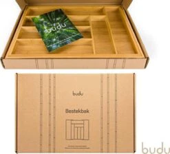 Budu Uitschuifbare Bamboe Bestekbak #47 (47 Cm Diep) - Bestekcassette Hout - Besteklade - 47 X 30,6 - 50 Cm - 6/8 Vakken -Keukengerei Winkel 1200x1087 1