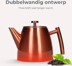 Vaja® Theepot Juliette Rosé Dubbelwandig -Keukengerei Winkel 1200x1099 7
