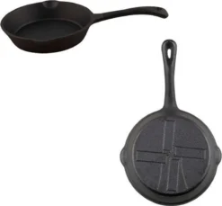 The Windmill Koekenpan Skillet Extra - 31,5 Cm - Gietijzer Zwart -Keukengerei Winkel 1200x1112