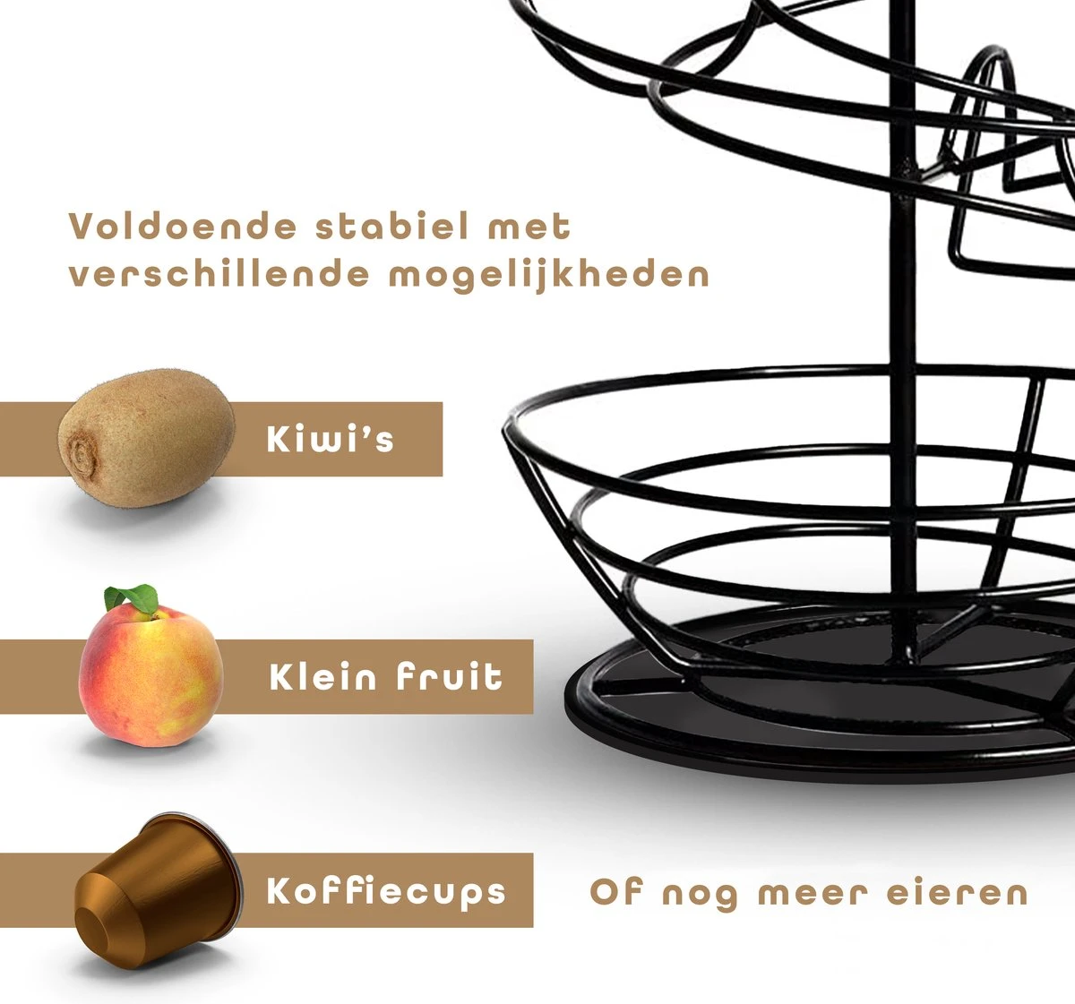 Eiermand – Eierrek – Eierhouder – Eieren – Zwart - Pasen - Tot 40 Eieren - 360° - BAULK® 5 Eiermand – Eierrek – Eierhouder – Eieren – Zwart - Pasen - Tot 40 Eieren - 360° - BAULK® - Afbeelding 5