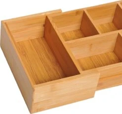 Verstelbare Lade Organizer - Voor Bestek/Keuken/Bureau/Make-Up/Accessoires – Uitschuifbare Lade Inzet Verdeler - Opbergbak Doos - Verstelbaar In 5 Of 7 Compartimenten - Duurzaam Bamboe Hout -Keukengerei Winkel 1200x1121 6