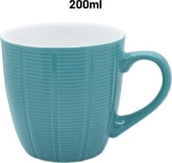 Orange85 Koffiekopjes Gekleurd - Set Van 6 - Koffiemokken - Streep - 200 Ml - Reliëf - Aardewerk - Met Oor - Theemokken 11 Orange85 Koffiekopjes Gekleurd - Set Van 6 - Koffiemokken - Streep - 200 Ml - Reliëf - Aardewerk - Met Oor - Theemokken -Keukengerei Winkel 1200x1136 4