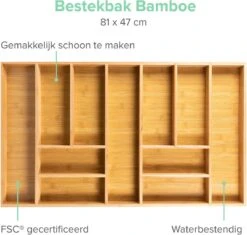 Grote Bestekbak Bamboe 81x47CM - Coninx Besteklade - Opbergbak - Duurzaam - Bamboe - Voor Laden Vanaf 47cm Diep 14 Grote Bestekbak Bamboe 81x47CM - Coninx Besteklade - Opbergbak - Duurzaam - Bamboe - Voor Laden Vanaf 47cm Diep -Keukengerei Winkel 1200x1140 2