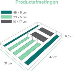 Coninx Bestekbak Bamboe 31CM Breed - Besteklade - Opbergbak - Duurzaam - Voor Laden Vanaf 47cm Diep 12 Coninx Bestekbak Bamboe 31CM Breed - Besteklade - Opbergbak - Duurzaam - Voor Laden Vanaf 47cm Diep -Keukengerei Winkel 1200x1147 2