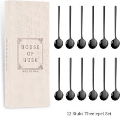 House Of Husk® Theelepels Set - Theelepeltjes - Koffielepels - Koffielepeltjes - RVS - 13cm - 12 Stuks - Zwart -Keukengerei Winkel 1200x1150 4