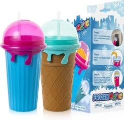 Frozen Magic Slushy Maker - Slush Puppy Maker - IJscrusher - Slush Puppy Beker - Slushy Puppy Maker - Slush Puppy Machine - Slush Maker - Slushy Cup - Tiktok - Blauw -Keukengerei Winkel 1200x1161 6