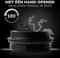 Volcan RVS Koffiebeker To Go Met Sleeve - Thermosbeker - Theebeker - Coffee - Zwart -Keukengerei Winkel 1200x1173 2