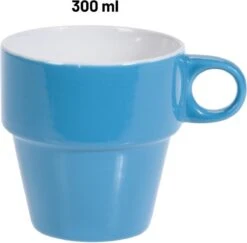 Orange85 Koffiekopjes - Met Houder - Set Van 6 - Gekleurd - 300 Ml - Keramiek -Keukengerei Winkel 1200x1179 5