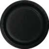 Merkloos Kartonnen Bordjes Zwart 18cm 40st - Wegwerp Borden - Feest/verjaardag/BBQ Borden / Gebak Bordjes Maat