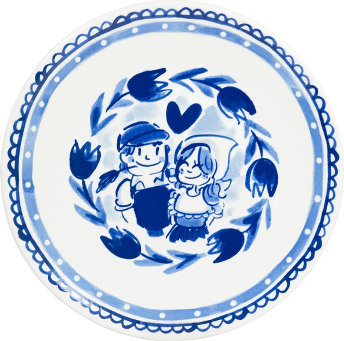 Blond Amsterdam, Delfts Blond, Ontbijtbord Tulp 22cm 1 Blond Amsterdam, Delfts Blond, Ontbijtbord Tulp 22cm