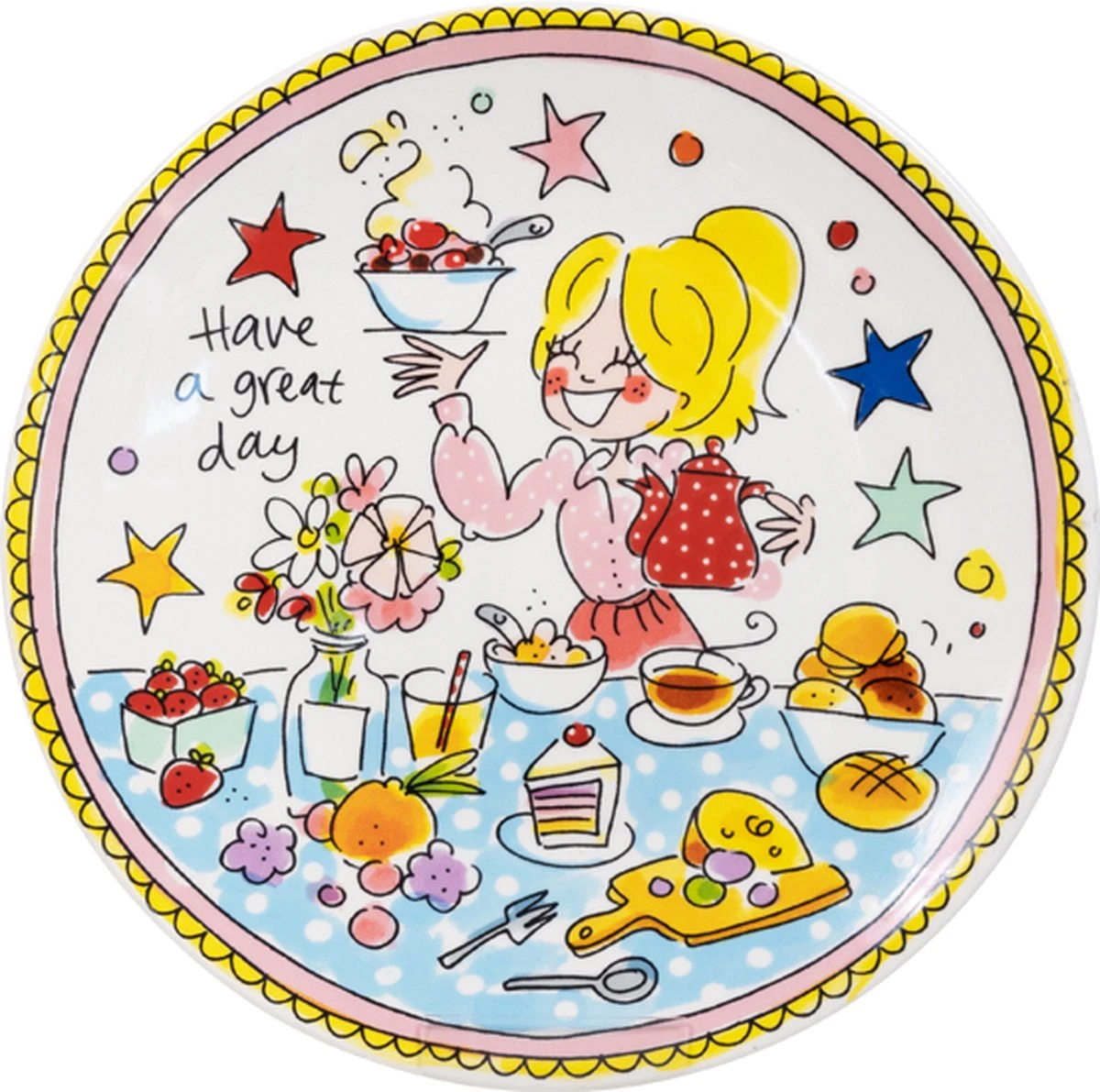 Blond Amsterdam, Even Bijkletsen, Bord 22cm Great Day 1 Blond Amsterdam, Even Bijkletsen, Bord 22cm Great Day