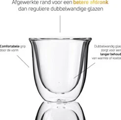 Dubbelwandige ESPRESSO Glazen Van Borosilicaat - Warme En Koude Dranken Kopjes - 70 ML - Set Van 6 22 Dubbelwandige ESPRESSO Glazen Van Borosilicaat - Warme En Koude Dranken Kopjes - 70 ML - Set Van 6 -Keukengerei Winkel 1200x1195 9