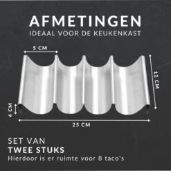 Keufens Taco Houder - Set Van 2 - Tacohouder - Tortilla Houder - Taco Standaard - Taco Houder Ovenbestendig - Taco Houders - Wrap Houder -Keukengerei Winkel 1200x1196 20