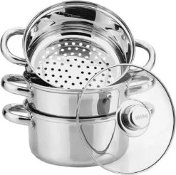 Kinghoff Stoompan KH-3328 - Met Deksel - 22 Cm