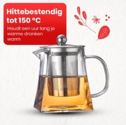Procidi® Glazen Theepot Met Filter - Theekan Met Infuser - Dubbelwandig Borosilicaat Glas - Thee Thermoskan - Koffiekan 950 ML - Teapot 12 Procidi® Glazen Theepot Met Filter - Theekan Met Infuser - Dubbelwandig Borosilicaat Glas - Thee Thermoskan - Koffiekan 950 ML - Teapot -Keukengerei Winkel 1200x1197 15