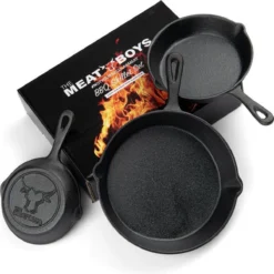 Gietijzeren Pannenset - Cast Iron Skillets - BBQ Skilletset -Keukengerei Winkel 1200x1198