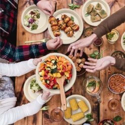 Haago 100 Biologisch Afbreekbare Ronde Borden Set Van Suikerriet, Large (26cm) En Small (18cm) - Milieuvriendelijk En Composteerbaar -Keukengerei Winkel 1200x1199 12