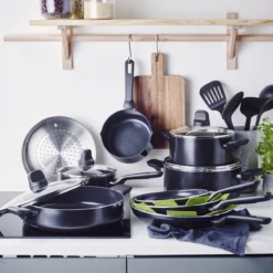 GreenPan Memphis Pannenset - 20-delig - Zwart - Inductie - PFAS-vrij -Keukengerei Winkel 1200x1200 101