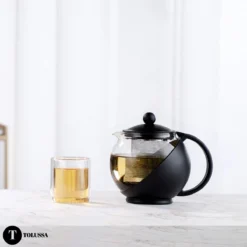 Tolussa Premium Theepot Glas Met Filter - 1.25L - Zwart - Isolerend - Lekt Niet -Keukengerei Winkel 1200x1200 1038