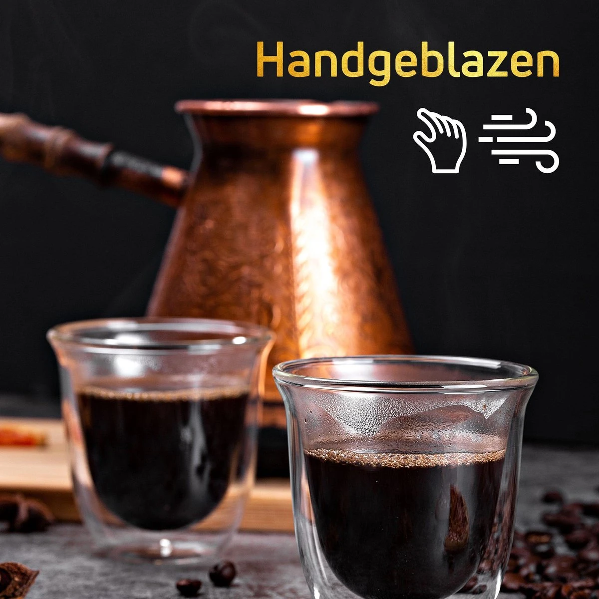 Dubbelwandige ESPRESSO Glazen Van Borosilicaat - Warme En Koude Dranken Kopjes - 70 ML - Set Van 4 12 Dubbelwandige ESPRESSO Glazen Van Borosilicaat - Warme En Koude Dranken Kopjes - 70 ML - Set Van 4 - Afbeelding 12