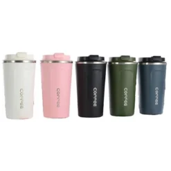 Koffiebeker To Go | Lekvrije Thermosbeker | Thermosfles | RVS Reisbeker | Dubbelwandige Travel Mug | 380 Ml | Zwart -Keukengerei Winkel 1200x1200 1091