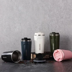 Koffiebeker To Go - RVS Thermosbeker - Drinkfles - Herbruikbare Koffiebeker - 500 Ml - Wit -Keukengerei Winkel 1200x1200 1098