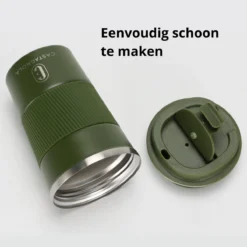 Castagnola Design RVS Koffiebeker To Go - Groen - 380ml - Thermosbeker - Theebeker -Keukengerei Winkel 1200x1200 1111