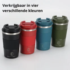 Castagnola Design RVS Koffiebeker To Go - Groen - 380ml - Thermosbeker - Theebeker -Keukengerei Winkel 1200x1200 1113