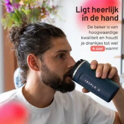 Triple J® Koffiebeker To Go - Thermosbeker - BPA & Lekvrij - 510ml - Blauw -Keukengerei Winkel 1200x1200 1142