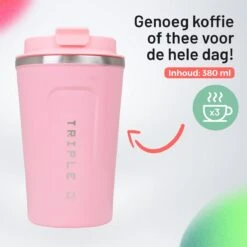 Triple J® Koffiebeker To Go - Thermosbeker - BPA & Lekvrij - 380ml - Roze 10 Triple J® Koffiebeker To Go - Thermosbeker - BPA & Lekvrij - 380ml - Roze -Keukengerei Winkel 1200x1200 1151