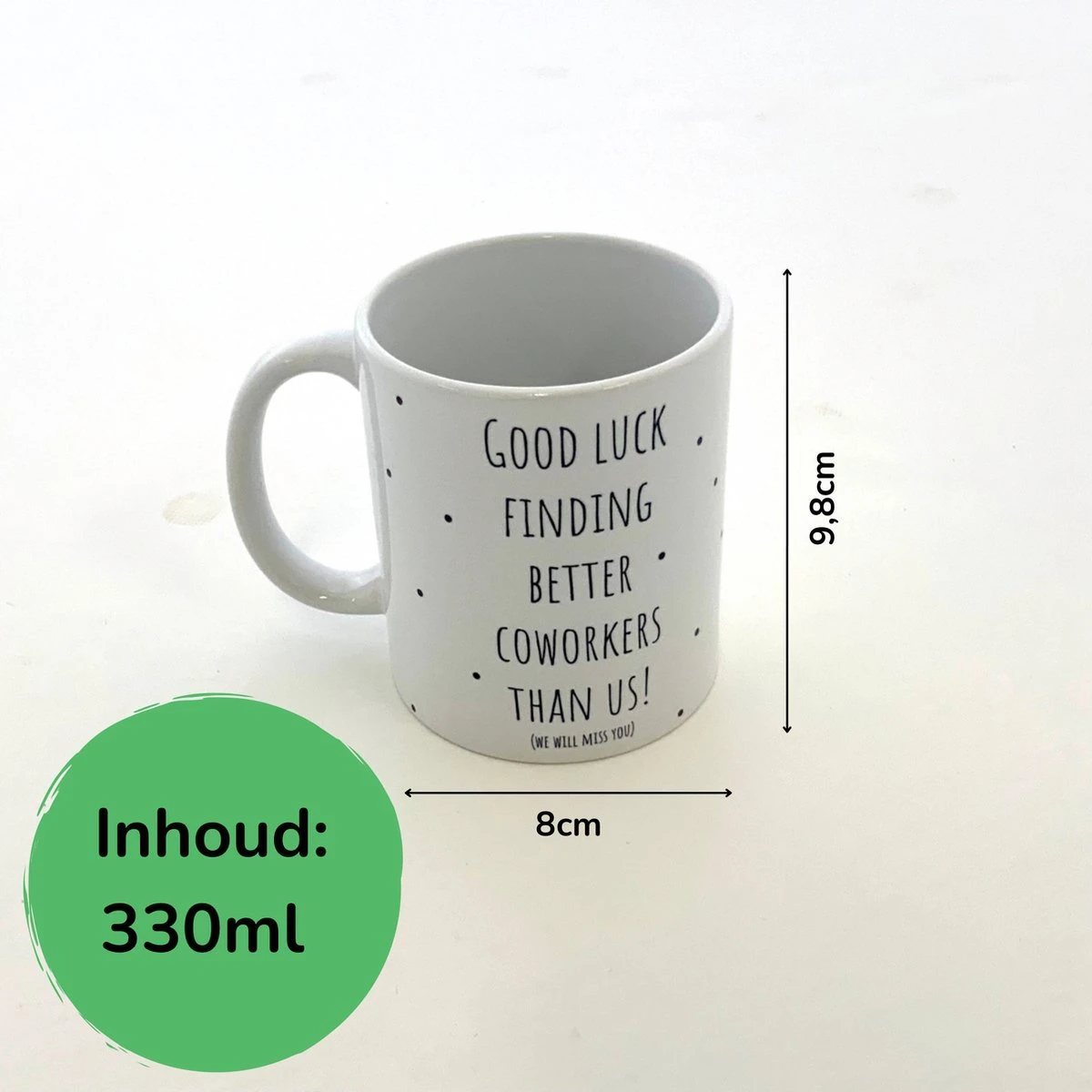 Merkloos Afscheidsmok | Afscheid Collega | Koffiemok | Mok 300 Ml | Mok | Keramische Mok 6 Merkloos Afscheidsmok | Afscheid Collega | Koffiemok | Mok 300 Ml | Mok | Keramische Mok - Afbeelding 6