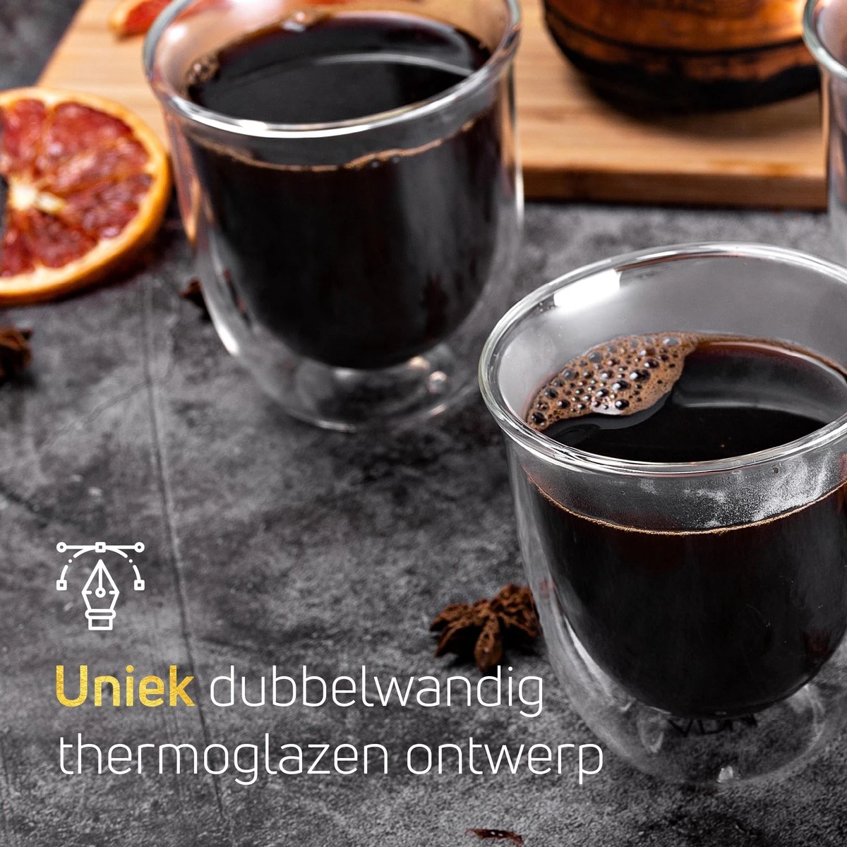 Dubbelwandige ESPRESSO Glazen Van Borosilicaat - Warme En Koude Dranken Kopjes - 70 ML - Set Van 6 6 Dubbelwandige ESPRESSO Glazen Van Borosilicaat - Warme En Koude Dranken Kopjes - 70 ML - Set Van 6 - Afbeelding 6